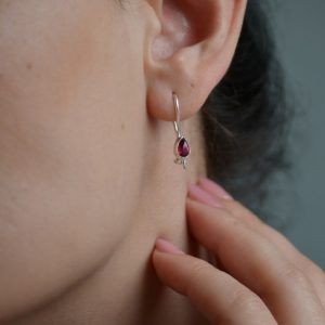 Earrings of Silver 925 with semi-precious stone Granada-Amelie Granada-mk-jewels