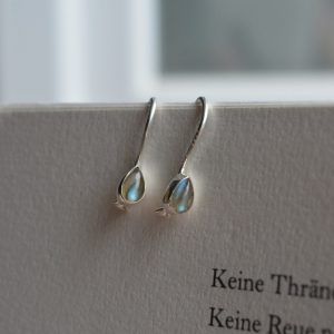 Earrings of Silver 925 with semi-precious stone Labradorite Amelie Labradorite-mk-jewels