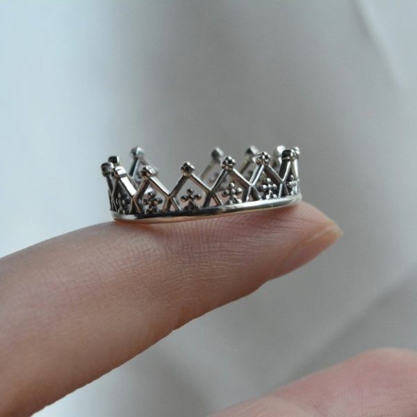 Crown ring made of Silver 925. The crown-mk-jewels