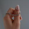 Stainless Steel Bracelet Riviera with white zirconia-Chiara Silver-mk-jewels