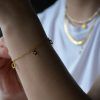 Stainless steel bracelet with pendant hearts Zoe mk-jewels2