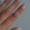 Eye ring made of Silver 925 with Zircon Lucky eye mk-jewels