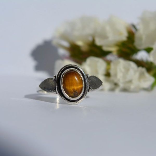 Ring of Silver 925 with Tiger's Eye