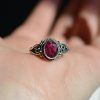 Ring of Silver 925 with Ruby. Erato Ruby mk-jewels