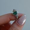 Ring of Silver 925 with Emerald Evelyne Emerald-mk-jewels