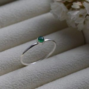 Ring of Silver 925 with emerald. Marion Emerald mk-jewels