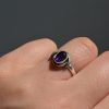 Sterling silver ring with semi-precious stone Amethyst Valerie Amethyst mk-jewels
