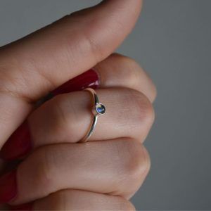Ring of Silver 925 with semi-precious stone Labradorite. Marion Labradorite mk-jewels