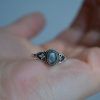 Ring of Silver 925 with semi-precious stone Labradorite. Daphne Labradorite-mk-jewels