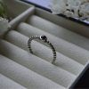 Ring of Silver 925 with semi-precious stone Black Onyx. Filipa Black mk-jewels