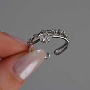 Rhodium plated silver ring 925. Astrid mk-jewels