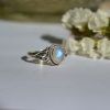 Ring made of Silver 925 Erato moonstone