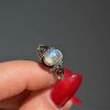 Ring made of Silver 925 Erato moonstone