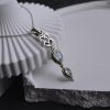 Sterling silver necklace with semi-precious stone Moonstone-Lisliel-mk-jewels