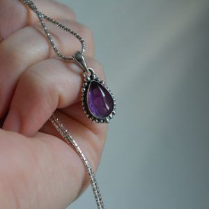 Selene Amethyst mk lewels Ασημένια κοσμήματα