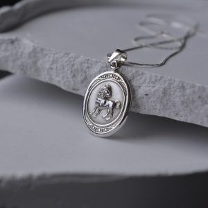 Silver necklace zodiac sign Leo-Leo-mk-jewels