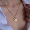 Steel necklace Artemis Gold-mk-jewels