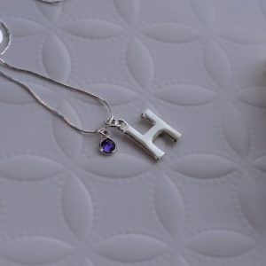 Necklace Monogram H Silver 925