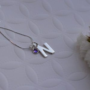 silver Monogram N made of Silver 925