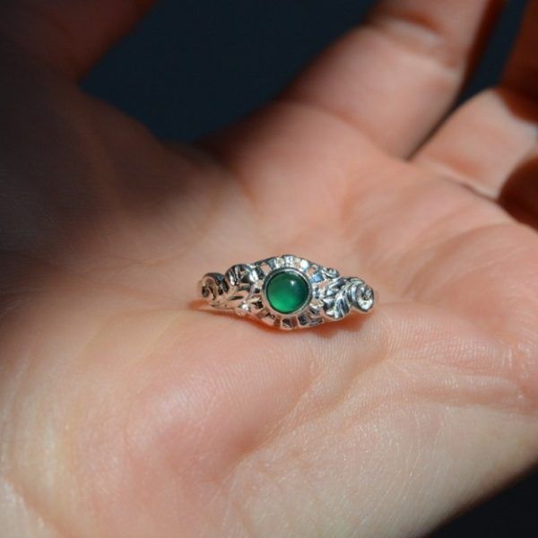 Δαχτυλίδι από Ασήμι 925 με Σμαράγδι Sienna Emerald-mk-jewels