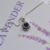 Sterling silver necklace with semi-precious stone Lily Sapphire mk-jewels(4)