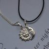 Silver necklace 925 sun with moon Share your love mk-jewels