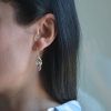 Silver 925 hook earrings with semi-precious stones Amethyst-Arwen Amethyst-mk-jewels