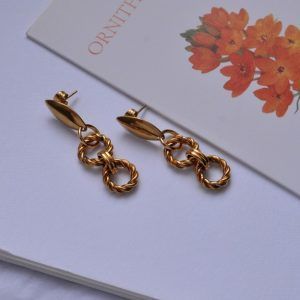 Stainless Steel Earrings Meggy Gold mk-jewels