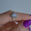 Ring of Silver 925 with semi-precious stone Moonstone-Moonlight-mk-jewels