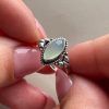 Ring of Silver 925 with semi-precious stone Chalcedony-Rebecca Chalcedony-mk-jewels