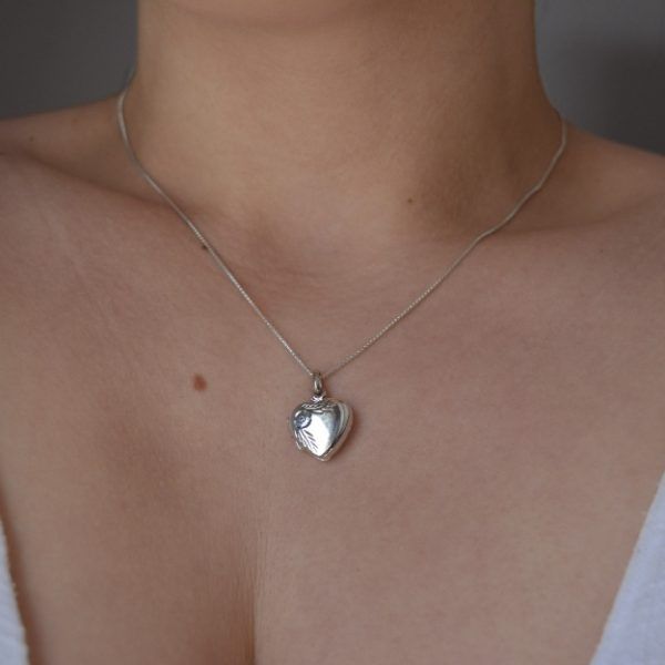 Ανοιγόμενο κολιέ καρδιά από Ασήμι 925-Simone-mk-jewels