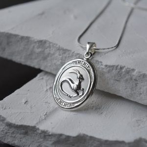 Silver necklace zodiac sign Capricorn-mk-jewels