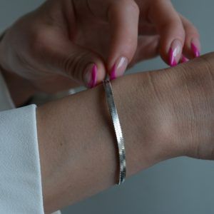 Βραχιόλι snake από Ανοξείδωτο Ατσάλι-Cassandre bracelet Silver-mk-jewels