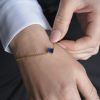 Stainless steel bracelet with blue cubic zirconia- Tina bracelet blue-mk-jewels