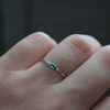 Δαχτυλίδι από Επιροδιωμένο Ασήμι 925 με πράσινο Ζιρκόν-Scarlett Green-mk-jewels