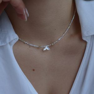 Κολιέ με χάντρες και ουρά- little Mermaid white-mk-jewels