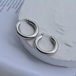 Earrings made of Stainless Steel hoops-Dakota-mk-jewels