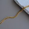 Stainless Steel Ankle Bracelet-Brooklyn Gold-mk-jewels