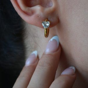 Earrings made of Stainless Steel and Zirconia-Loren-mk-jewels
