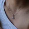 Sterling Silver necklace with semi-precious stone Rose Quartz- Cecil Rose Quartz-mk-jewels