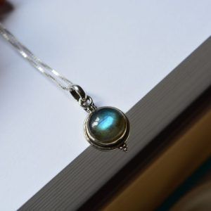 Necklace made of Silver 925 with Labradorite-Isla Labradorite-mk-jewels