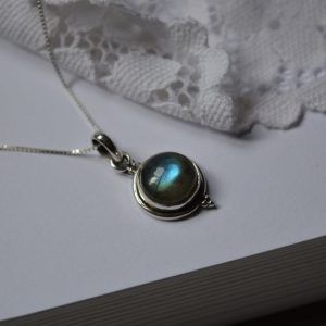 Necklace made of Silver 925 with Labradorite-Isla Labradorite-mk-jewels