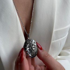 Stainless steel openable necklace-Pandora silver-mkjewels
