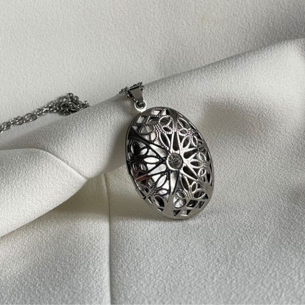 Stainless steel openable necklace-Pandora silver-mkjewels