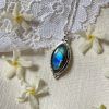 Κολιέ από Ασήμι 925 με Λαμπραδορίτη-Amelia Labradorite-mk-jewels