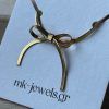 Steel Choker Chain Fishbone Choker with Fibonacci-Twist gold-mk-jewels