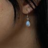 Earrings of silver 925 with semi-precious stones Moonstone-Persephone Moonstone Earrings-mk-jewels