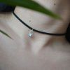 Choker with pendant made of Silver 925 and MoonstoneOlympia choker Moonstone-mk-jewels