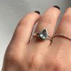 Ring of Silver 925 with semi-precious stone Aquamarine-Kaia Aquamarine-mkjewels