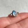 Ring of Silver 925 with semi-precious stone Moonstone-Kaia Moonstone-mkjewels